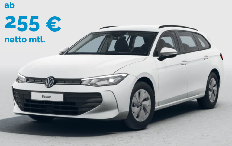 VW Passat ab 255 Euro netto monatlich