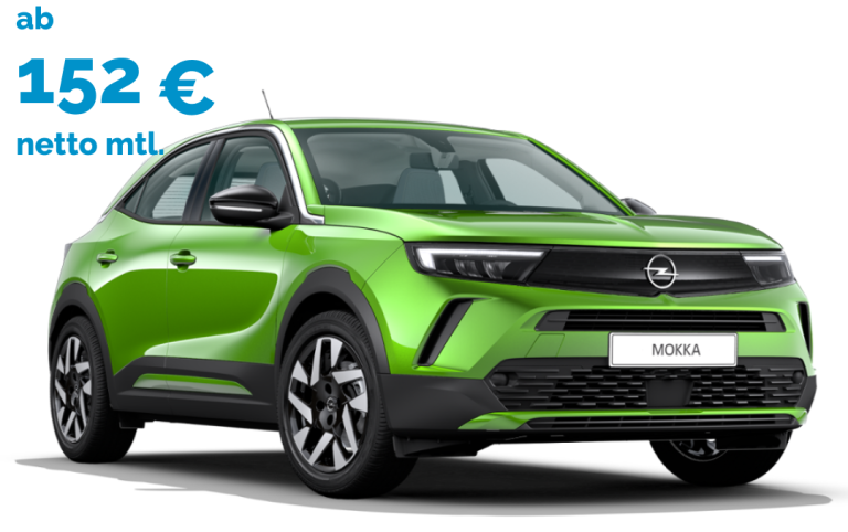 Opel Mokka ab 152 Euro netto monatlich