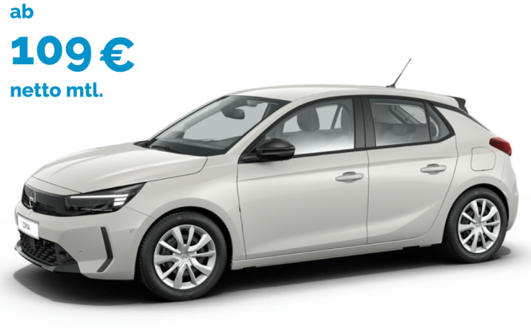 Opel Corsa ab 109 Euro netto monatlich
