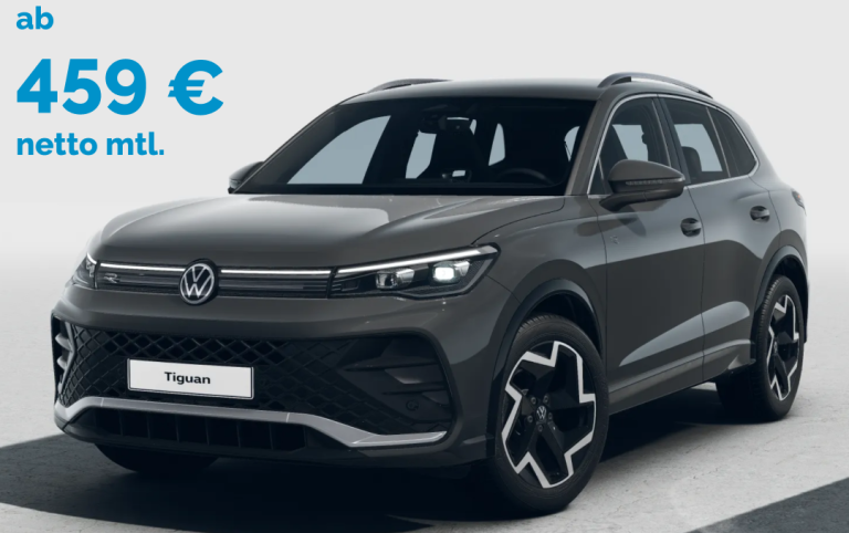 VW Tiguan Hybrid ab 459 Euro netto monatlich